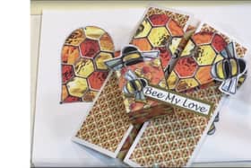 Honeycomb Heart card project