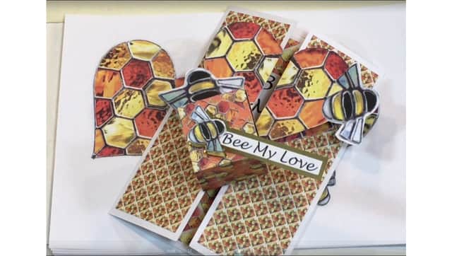Honeycomb Heart card project