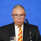 Britain’s Deputy Chief Medical Officer for England Jonathan Van-Tam attends a media briefing on the latest Covid-19 update, at Downing Street, central London on November 29, 2021 (Photo by STEFAN ROUSSEAU/POOL/AFP via Getty Images)