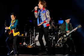 Guitarist Ronnie Wood, singer Mick Jagger and guitarist Keith Richards of The Rolling Stones perform during a stop of the band's No Filter tour (Photo: Ethan Miller/Getty Images)