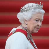 Queen Elizabeth II arrives for the state banquet in her honour at Schloss Bellevue palace during a four-day visit to Germany in 2015 (Photo: Getty Images)