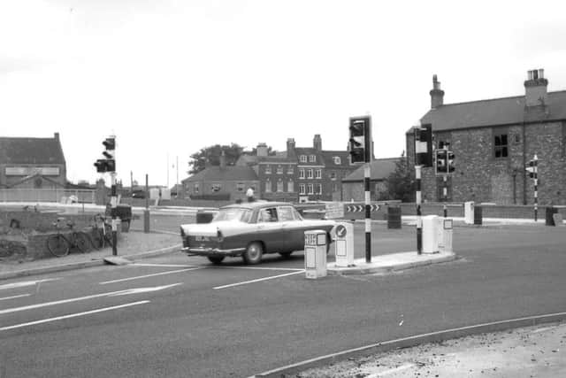July 1966 - the recently opened Haven Bridge, phase one of the inner relief road.