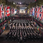 An early morning rehearsal of the coronation took place in London