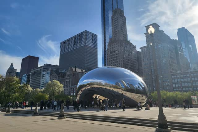 The surface of the Bean was inspired by liquid mercury and reflects people moving around the park (Photo: Claire Schofield)