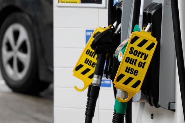 Army tanker drivers are delivering supplies to petrol stations hit by the fuel crisis (Photo: NIKLAS HALLE'N/AFP via Getty Images)