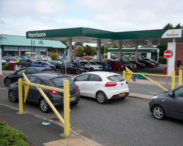 Drivers queued for fuel at petrol stations across the country on Friday (Photo: Getty Images)