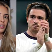 Sasha Attwood, the girlfriend of England and Aston Villa star Jack Grealish, has said she was sent 200 death threats a day (Sasha Rebecca YouTube / Getty Images)