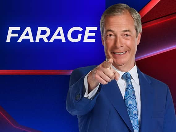 Farage is to join GB news as a presenter (Picture: GB News)