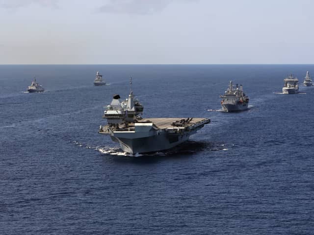 HMS Queen Elizabeth: How many have Covid on Navy flagship - and where is the Carrier Strike Group now? (Photo: PA)