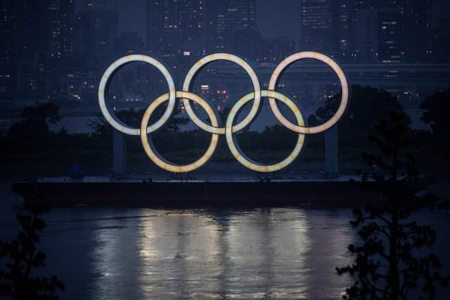 Olympic rings in Tokyo. (Pic: Getty)