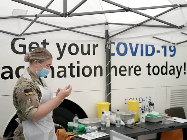 All over 18s can drop-in to the NHS sites across England this weekend (Photo: Getty Images)
