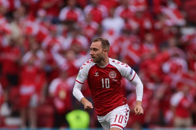 Christian Eriksen is 'stable' and in hospital, according to the Danish FA (Getty Images)