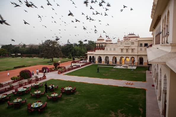 Rambagh Palace in Jaipur, India. (Photo by Amy Toensing/Getty Images)