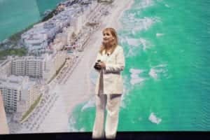 WTTC President &amp; CEO Gloria Guevara  held centre stage at the Mexican Caribbean