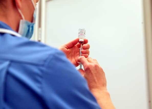 The Moderna vaccine is the third to be approved for use in the UK, and is now being given to patients in England. (Photo by Steve Parsons - WPA Pool/Getty Images)