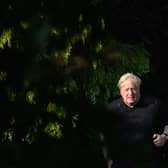 Former British Prime Minister Boris Johnson is seen on his morning run on June 15, 2023 in Brightwell-cum-Sotwell, England. The Privileges Committee has been investigating whether Boris Johnson misled parliament over breaches of lockdown rules in Downing Street during the Covid-19 pandemic. (Photo by Leon Neal/Getty Images)