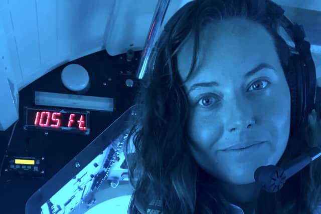 Mckenzie Margarethe worked as a nature guide on board touring submarines for two years - and says underwater expeditions are “safer than flying”.