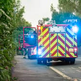 Two fire engines (Stock photo)