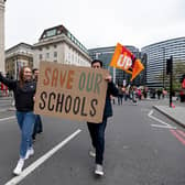 NEU members are set to go on strike for two days this week over an ongoing dispute over pay with the government.  (Photo by Hesther Ng/SOPA Images/LightRocket via Getty Images)