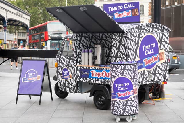 Cadbury's TimeOut encourages people to take a moment when things get too much.