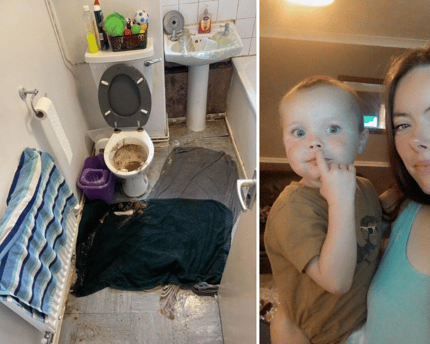 Young mum, 22 horrified as Norwich council flat floods with ‘thick brown’ human waste