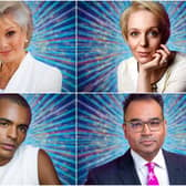 Clockwise from top left: Angela Rippon, Amanda Abbington, Krishnan Guru-Murthy, and Layton Williams will take part in this year's Strictly Come Dancing (Photos: BBC)