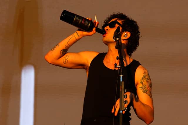 The 1975 has been ordered to pay £2.1m in damages or face legal action following an on-stage controversy involving its frontman, Matty Healy  (Photo by Marcelo Hernandez/Getty Images)