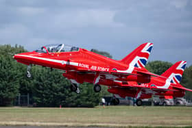 A Red Arrow jet has found a new home at Coneygarth Services