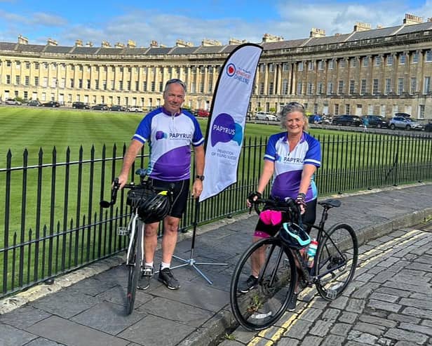Paul and Karen Smith are taking part in a charity fundraiser in memory of their son Harry (Credit: The Wonky Heart Challenge)