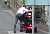 Andrew Merritt was caught on CCTV robbing an 88-year-old and has now been jailed for his crime. (Credit: Nottinghamshire Police / SWNS)