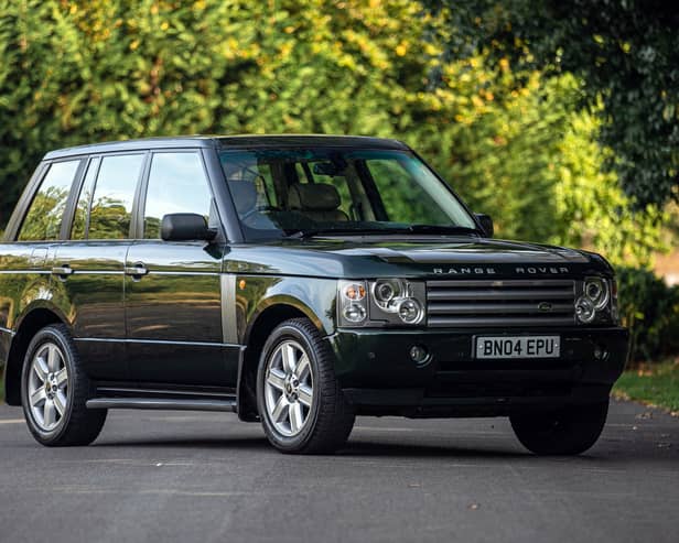 The 2004 L322 Range Rover, formerly owned by The Queen, which went under the hammer for £132,000 at Iconic Auctioneers 