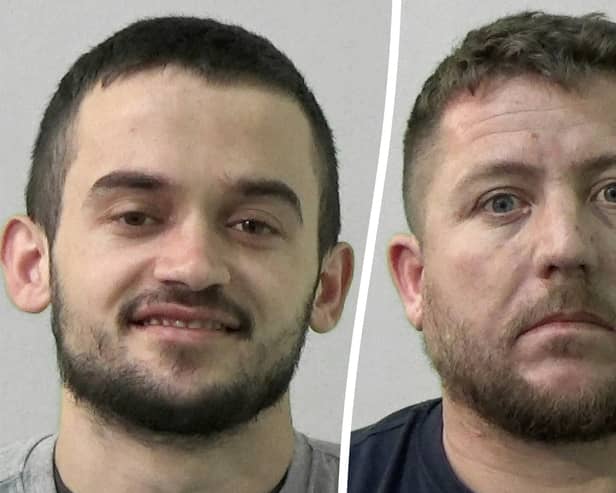 Cops discovered a massive stash of cannabis hidden in a derelict building in Alnwick, Northumberland, with about 600 plants being grown in several rooms.
Two Albanian men found in the three-storey property have been jailed for six months each - Klajdi Shehu, 23, left, and Klajdi Miraka, 33