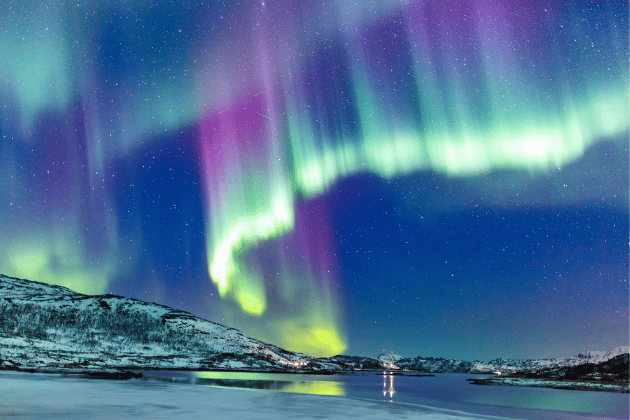 The Northern Lights are a majestic natural phenomenon