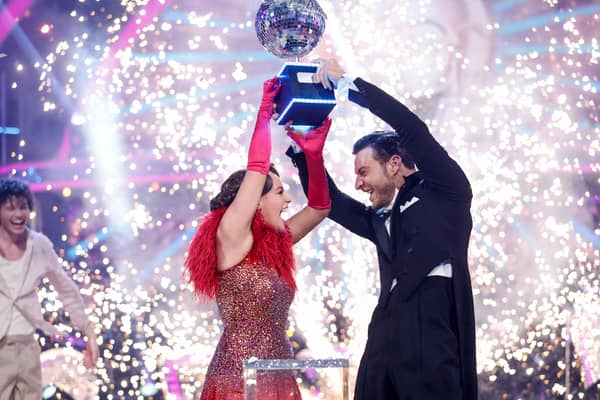 Ellie and Vito won the glitterball trophy for Strictly Come Dancing 2023.