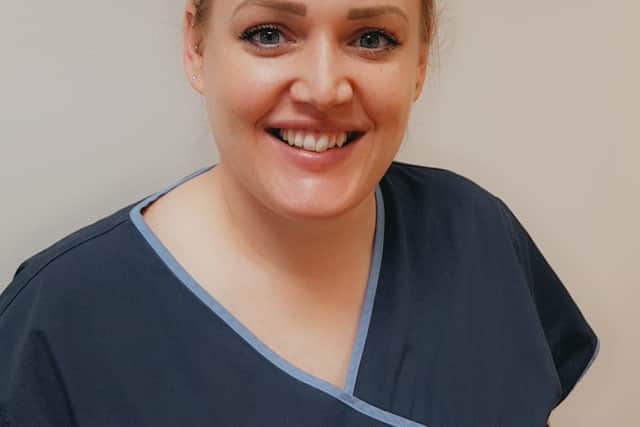 Rebekah Martin, 33, from Nottingham went from baking to dental care