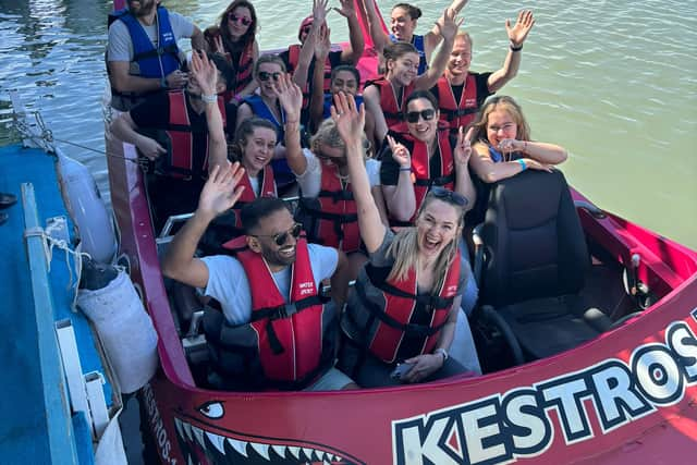 Jet boat ride in Antalya. (Photo: Isabella Boneham)