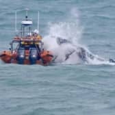 RNLI heroes rescue stranded humpback whale.