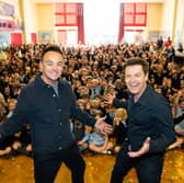 Ant and Dec crash primary school assembly.