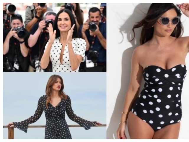 Demi Moore is a fan of polka dots and wore them to the Cannes Film Festival and M&S have a great selection of fashion items and homeware for you to choose from