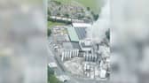 Huge fire at Carling and Coors brewery