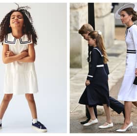 There are plenty of Princess Charlotte high street sailor style dresses available on the high street such as this Cotton jersey sailor dress £9.99 from H&M