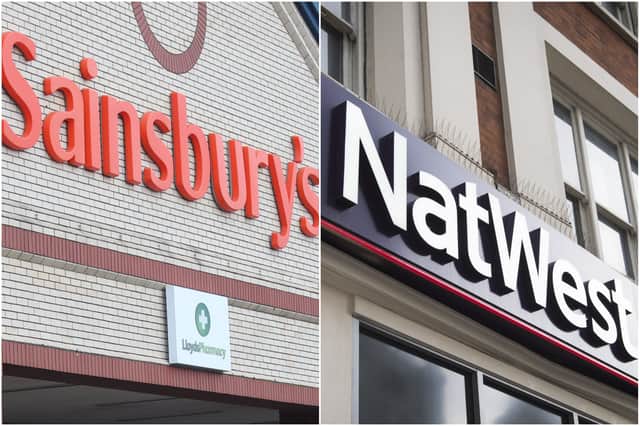 (Photos: Sainsbury's/Natwest)