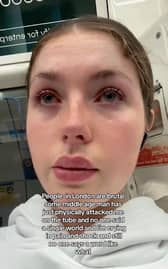 Scarlett Owens, 23, was left in tears after a man kicked and verbally abused her on the Northern Line in London. 