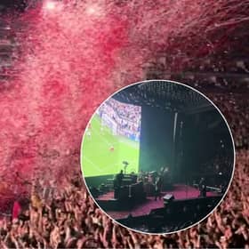  The Killers interrupted their concert to show the final moments of England's victory in the Euro 2024 semi-final. Kerry Heary / SWNS