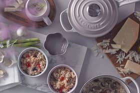 Le Creuset dishes, seen here on a dining table, are famous around the world