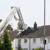 The house in Greenvale Avenue in Birmingham which was struck by lightning