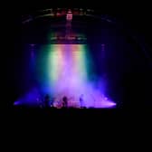 Musical group Explosions in the Sky performs onstage during FYF Fest 2016 at Los Angeles Sports Arena on August 27, 2016 in Los Angeles, California. 