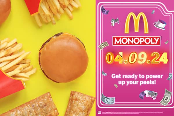 McDonald’s: Monopoly set to return with full prize list revealed - including £100K cash prize (Photo: McDonald's / Adobe Stock)