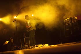 Scottish rock band Mogwai performs at the Arena stage at the Roskilde festival on July 4, 2014