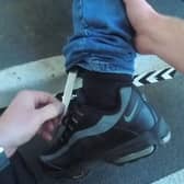 Police find knife hidden in man’s sock